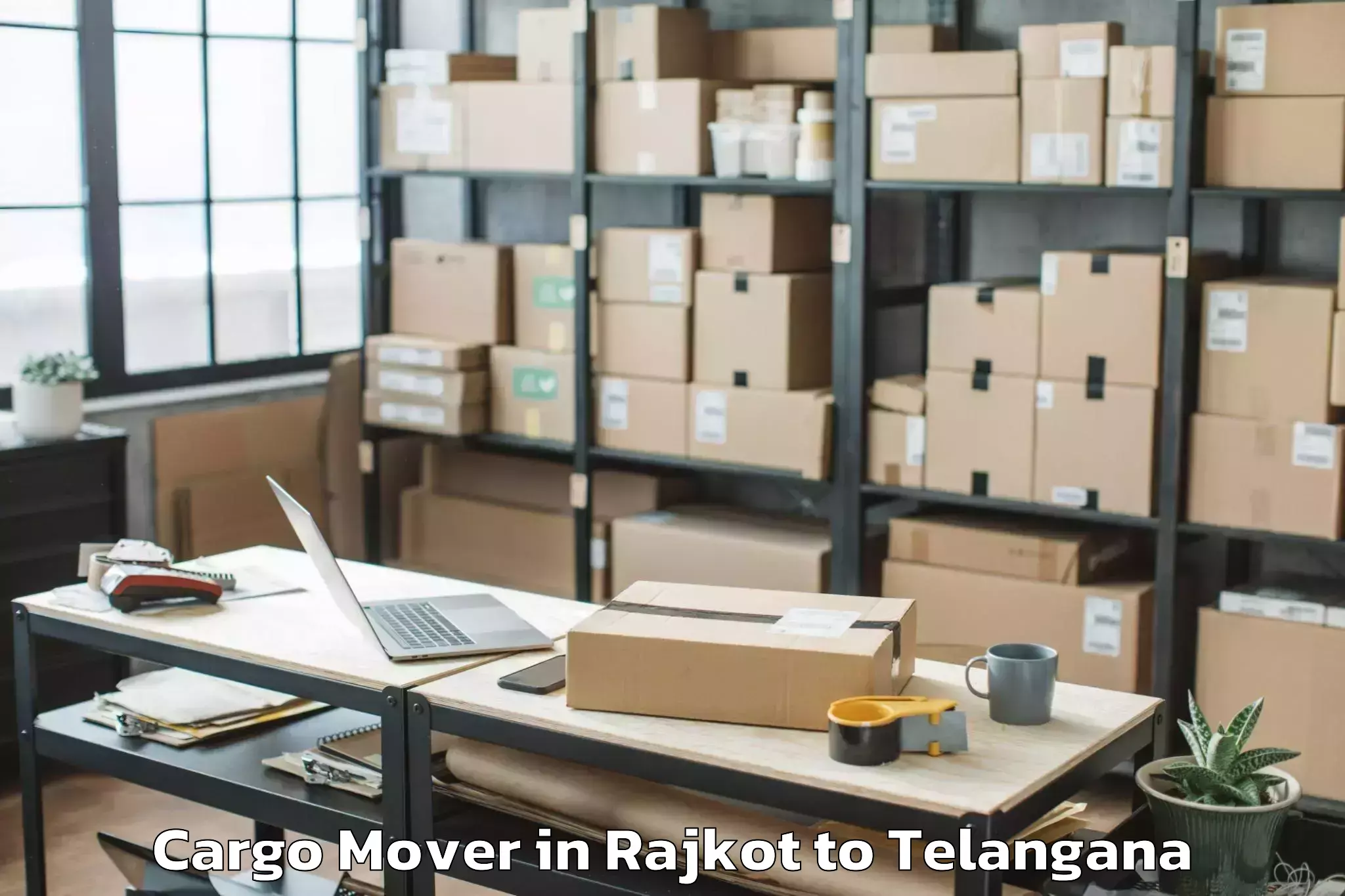 Professional Rajkot to Ghatkesar Cargo Mover